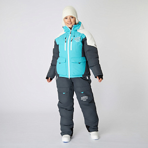 Костюм зимний Alaskan Vanda жен. XS бел/голуб/сер