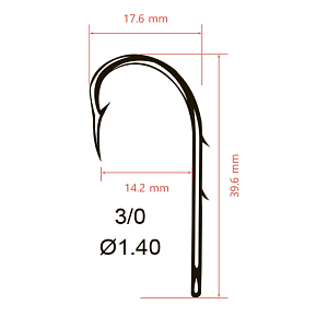 Крючки Saikyo KH-11014 Bait Holder BN №3/0 (10шт)