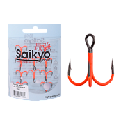 Крючки Saikyo тройн.7001 OR №  6 10шт)