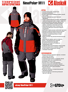 Карточка зимний костюм Alaskan NewPolar M11
