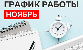 График работы компании ECOGROUP в ноябре