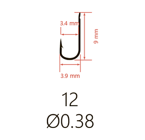 Крючки Saikyo KH-10101 R CHIKA №12 (10 шт.)