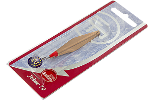 Блесна вертикальная ECOPRO Joker,  70мм, 11г, G/C, Двойник