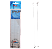 Поводок Ushiwaka Titanium Single UTS12007, 1х1, 7кг/20см, 2шт