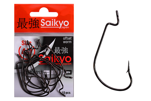 Крючки офсетные Saikyo BS-2312 Offset Worm