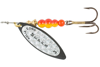  . Mepps AGLIA LONG RAINBO, 3, Black