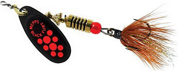  . Mepps BLACK FURY MOUCHE, 0, Black/Orange
