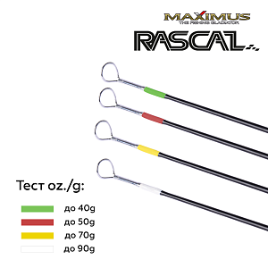 Зимняя удочка Maximus  RASCAL 302MH (MIRRL302MH) 0,75м до 40гр