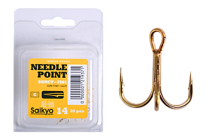 Крючки Saikyo тройн.7001G № 14 (25шт)