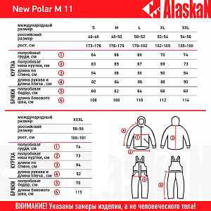 Костюм зимний Alaskan NewPolar M11 S красн/сер/черн
