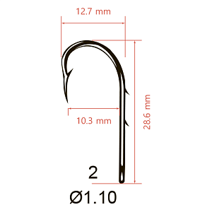 Крючки Saikyo KH-11014 Bait Holder BN  № 2 (10шт)