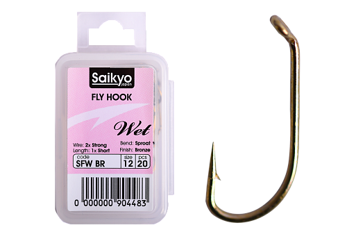 Крючки нахлыстовые Saikyo KH-72480 Wet
