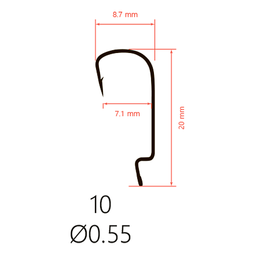Крючки офсетные Saikyo BS-3324 Offset Hook