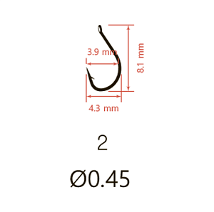 Крючки Saikyo KH-10008 Idumezina BN № 2 (10шт)