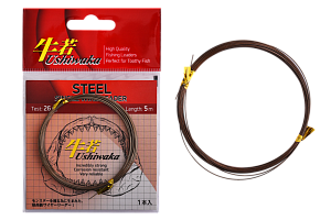Поводочный материал Ushiwaka Steel Single Wire, 26кг 5м