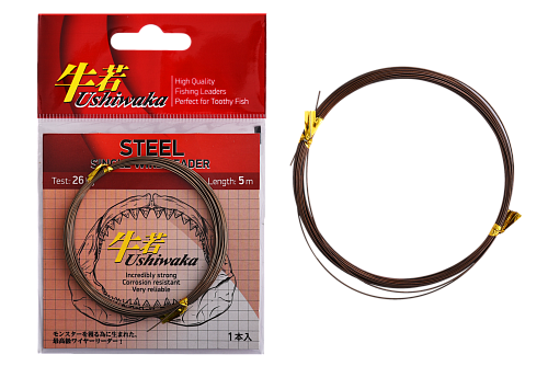 Поводковый материал Ushiwaka Steel Single Wire Leader 