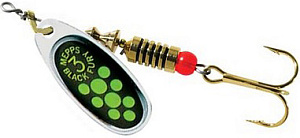  . Mepps BLACK FURY 4,  SILVER/Chartreuse