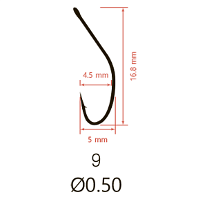 Крючки Saikyo KH-10074 BN AKITA KITSUNE №9 (10 шт.)