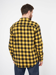 Рубашка Alaskan фланелевая желтая клетка    XS