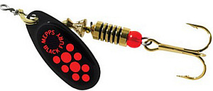  . Mepps BLACK FURY 0, Black/Orange