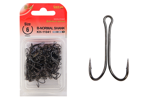 Крючки двойные Saikyo KH-11041 Double Hook (B-Normal Shank)
