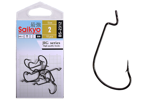 Крючки офсетные Saikyo BS-2312 Offset Worm