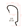 Крючки офсетные Saikyo BS-2312 Offset Worm