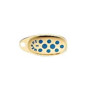  . Mepps COMET PTS, 2, Gold/Blue dots