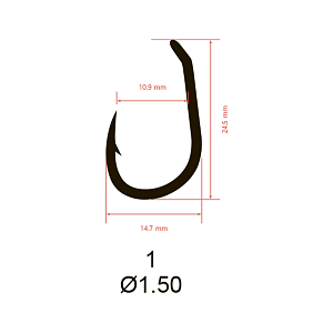 Крючки Saikyo KH-10098 Clever Carp BN №1 (10 шт.)