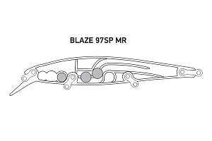 Воблер LureMax BLAZE  97SP MR-015 10г. суспендер