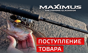 Поступление удилищ MAXIMUS