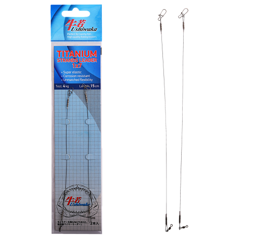 Поводки Ushiwaka Titanium Strands Leader 1x7