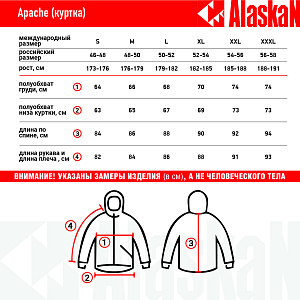 Куртка зимняя Alaskan APACHE тем.серая    S