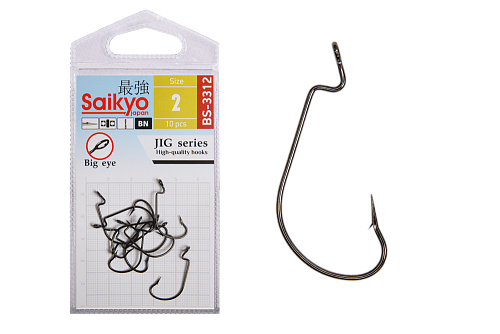 Крючки офсетные Saikyo BS-3312 Offset Hook