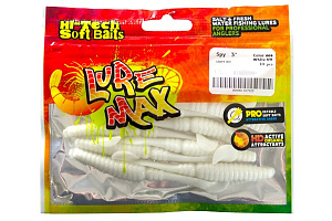 Мягк.приманки LureMax SPY 4''/10см, LSSY4-009 White UV (7 шт.)
