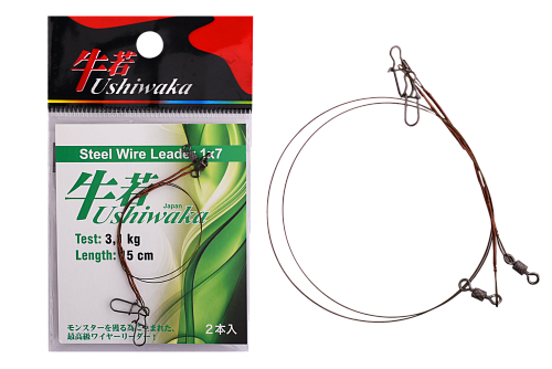 Поводки Ushiwaka Steel Wire Leader 1x7 Поводки Ushiwaka Steel Wire Leader 1x7