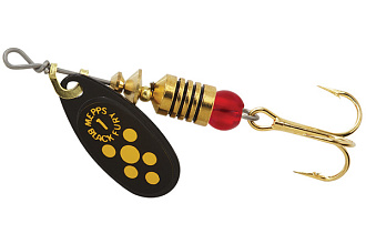  . Mepps BLACK FURY 1, Black/Yellow