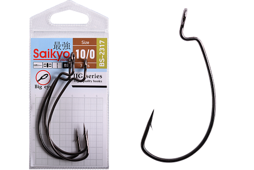 Крючки офсетные Saikyo BS-2317 Magna Super Lock Worm