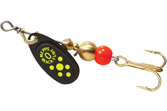  . Mepps BLACK FURY 0,  Black/Chartreuse