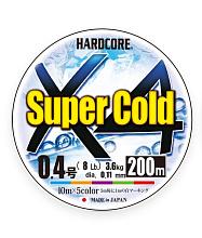 .. Duel PE Hardcore Super Cold X4 200 5Color #0.8 6.4Kg
