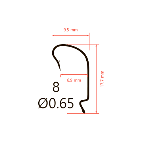 Крючки офсетные Saikyo BS-3312 Offset Hook