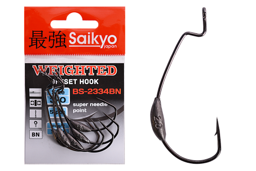 Крючки офсетные Saikyo BS-2334 Weighted