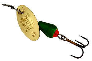 Блесна вращ. Mepps XD PLATINUM, 0, Gold/Green