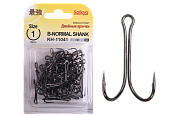Крючки Saikyo двойн.Normal Shank KH-11041  №   1 BN (50шт)