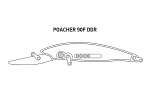 Воблер LureMax POACHER 90F DDR-012 12 г. плавающий