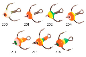 Тройник-капля ECOPRO б/цеп.на крюч.200-216 VMC All Color-10 (9шт.)
