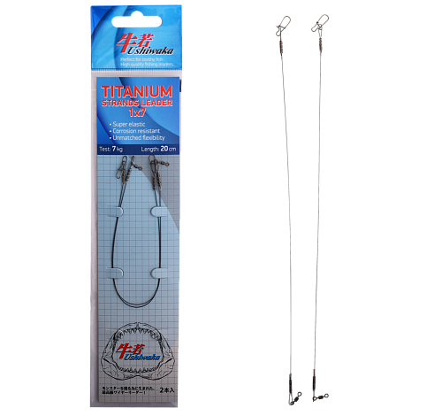 Поводки Ushiwaka Titanium Strands Leader 1x7