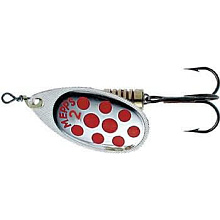  . Mepps AGLIA PTS, 2, SILVER/Red dots