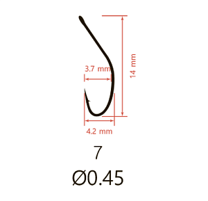 Крючки Saikyo KH-10074 BN AKITA KITSUNE №7 (10 шт.)