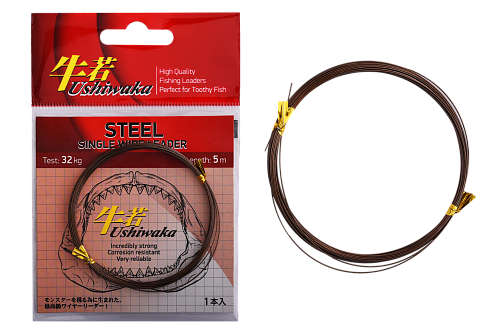 Поводковый материал Ushiwaka Steel Single Wire Leader 